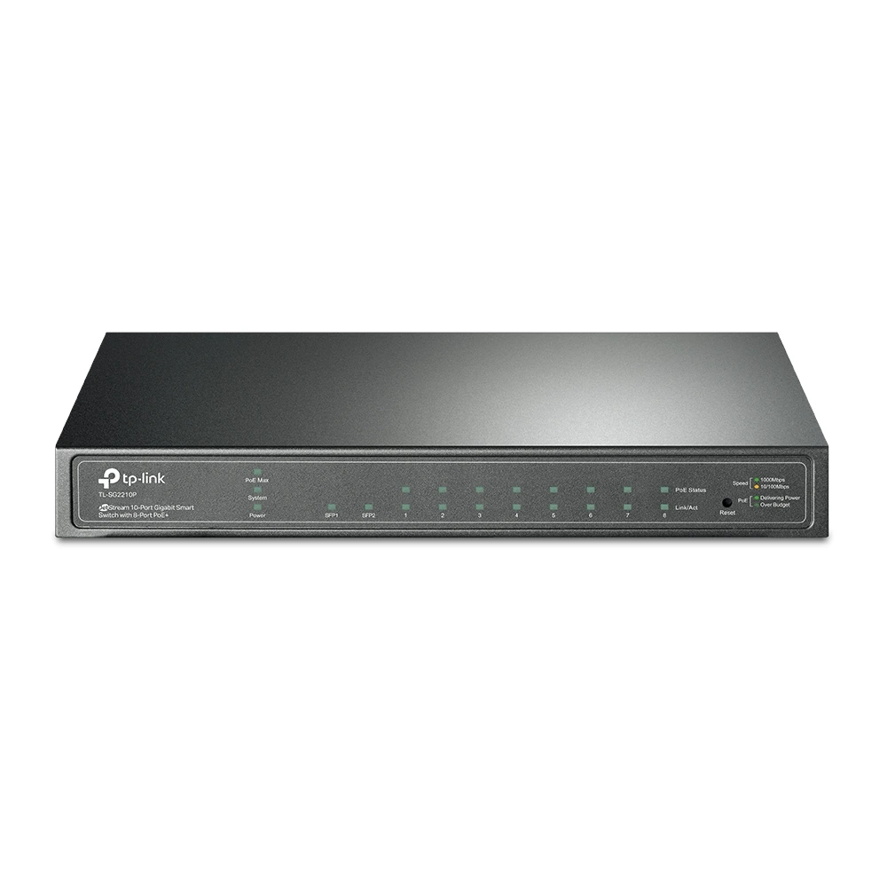 TP-Link Omada Access PoE+ Switch 8 Port (8 GE + 2 GE SFP Port) SG2210P view 2